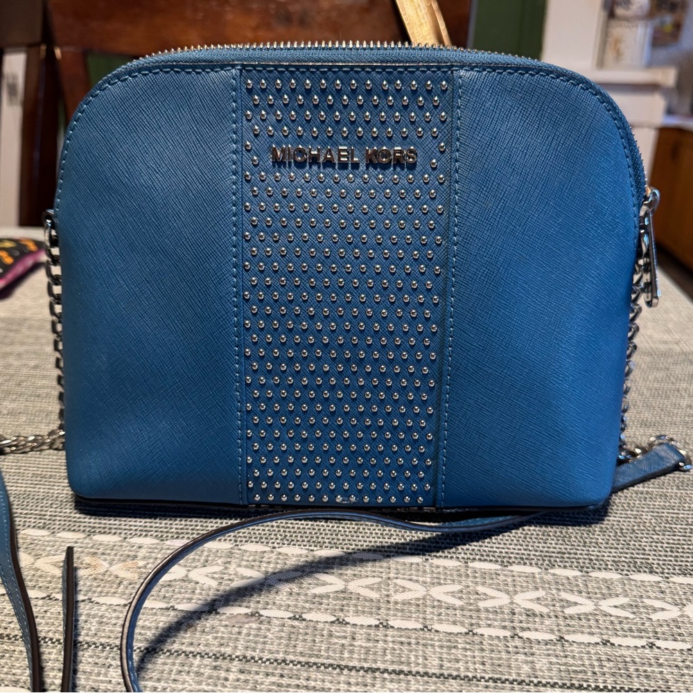 Michael Kors | Blue Studded Women's Bag